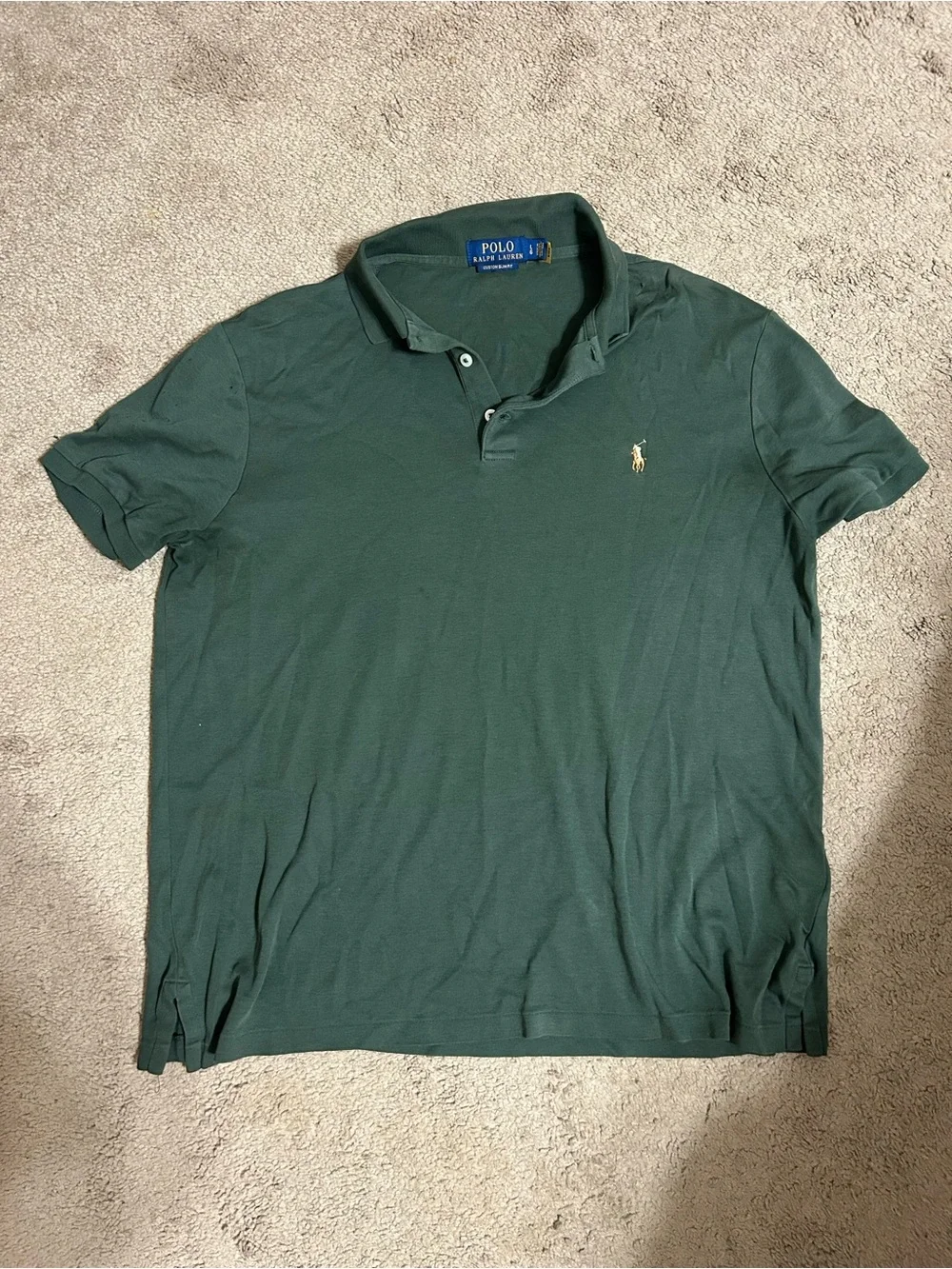 Polo by Ralph Lauren Dark Green Short Sleeve Mesh Polo